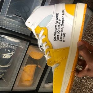 Air Jordan 1 x Off-White Yellow NRG